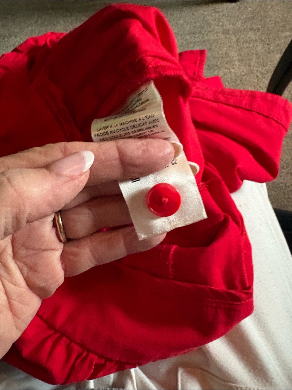 Maeve Anthropologie cropped halter red jumpsuit— magic fabric edition - Picture 10 of 11
